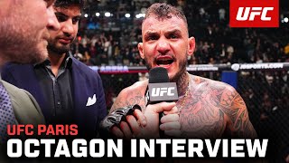 Renato Moicano Octagon Interview  UFC Paris [upl. by Thistle]