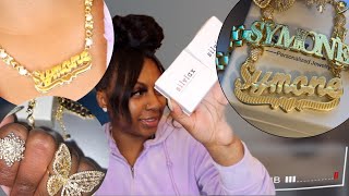 Custom Name Plate Jewelry Unboxing From Silviax [upl. by Cheung]