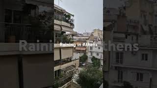 Beautiful RAINING View in Athens Greece [upl. by Ethbinium]