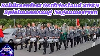 Schützenfest Ostfriesland 2024  Spielmannszug Negenmeerten Highlights [upl. by Lyndell206]