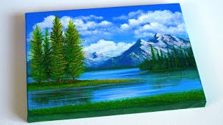 Acrylic Landscape Painting  Easy for Beginners [upl. by Romy710]