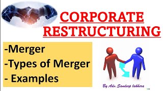 Merger  Types of Merger with Examples merger company cs [upl. by Hteboj]