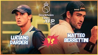 🔴Luciano Darderi vs Matteo Berrettini  ATP Stoccolma 🎾 live stockholmopen [upl. by Akemehs692]