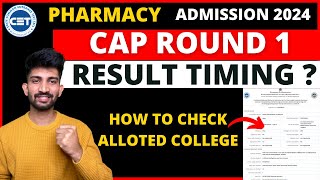 B Pharmacy Cap Round 1 Allotment letter 2024  How to Check B Pharmacy Allotment Letter 2024 [upl. by Anytsyrk]