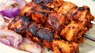 Fish Tikka Recipe on Tawa  Amritsari Fish Tikka Restaurant style  Tandoori Fish Kebab [upl. by Hershell]