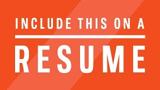 What Should You Include on a Resume [upl. by Waine]