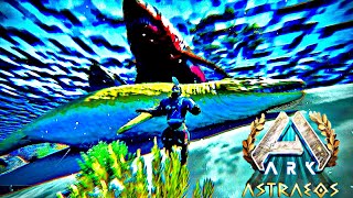 Taming a BASILOSAURUS to help us get biotoxic in Ark Survival Ascended Astraeos map EP5 [upl. by Bohlin]