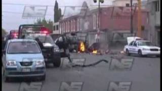 Momento en el que estalla coche bomba en Ciudad Juárez [upl. by Aettam]