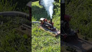 Exhaust Train powered by a Maytag train maytag antique [upl. by Paxon]