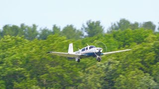 Mooney M20J Takeoff 4K Video [upl. by Guise]