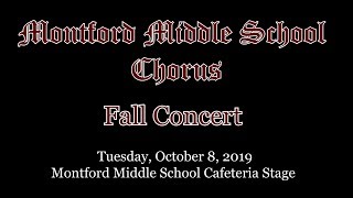 2019 Montford Middle School Chorus—Fall Concert [upl. by Uolyram]