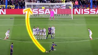 LEGENDARY LEO MESSI FREE KICKS 🐐 [upl. by Nuhsar]