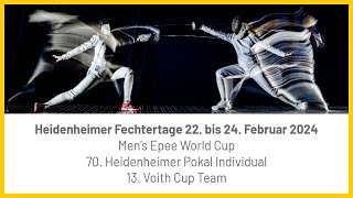 Heidenheim 2024 Epee Individual World Cup  Podium [upl. by Enitsirhc]