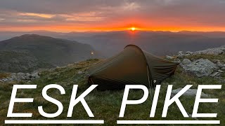 SOLO WILD CAMP ESK PIKE the Lake District [upl. by Honorine]