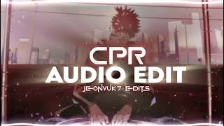 CPR  By Cupcakke ll EDIT Audio [upl. by Lever]