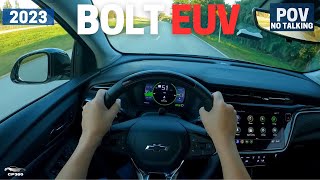 2023 Chevrolet Bolt EUV Premier Redline wSuper Cruise  POV Test Drive [upl. by Airdnahs534]