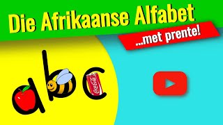 Die alfabet in Afrikaans  Afrikaanse alfabet vir kinders [upl. by Goldshell]