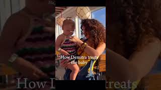 How Eli treats the baby Vs how Demitra treats herHiGlittersedit fypシ゚viral kalogerasisters [upl. by Ferd]