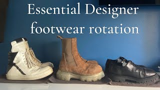 Essential Designer footwear rotation Rick Owens Geobaskets Guidi 792v Bozo bootsmore [upl. by Amitak578]