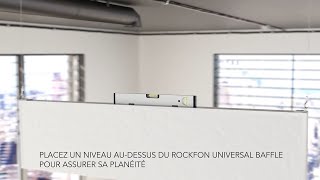 Rockfon® System Universal Baffle™  Système dinstallation des baffles [upl. by Dlorag511]