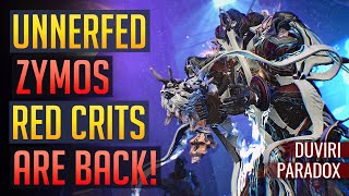 Warframe  ZYMOS They Unnerfed It Red Crits are Back  Duviri Paradox [upl. by Ihsakat]