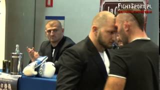 Janusz Dylewski vs Raul Catinas na ważeniu SuperKombat Turyn [upl. by Damle]