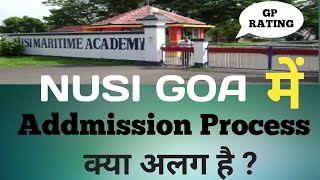 What is the different admission process in Nusi Goa Maritime Academy  nusi nusigoa addmision [upl. by Asila]