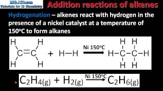 102 Addition reactions of the alkenes SL [upl. by Assirrac]