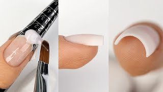 PRZEDŁUŻANIE PAZNOKCI ŻELEM Kabos krok po kroku  GEL NAILS step by step [upl. by Hanaj]