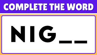 Fill in the Missing Letters Incomplete Word Quiz 📝🔍 [upl. by Uos849]