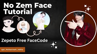 Zepeto Face Tutorial  No Zem Needed❌  Cute Anime Boy Face  Free Facecode [upl. by Craw]