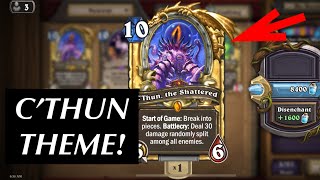 C’THUN THE SHATTERED Hearthstone Theme Voice Line amp Golden Animation [upl. by Melena]