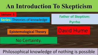 An Introduction to Skepticism  Method of Doubt  Local and Global Skepticism Philosophy Simplified [upl. by Nelsen]