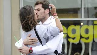 Iker Casillas amp Sara Carbonero very nice kiss scenes Casillas s wife [upl. by Analat]