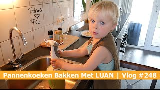 PANNENKOEKEN BAKKEN MET LUAN  Bellinga Vlog 248 [upl. by Lanam]