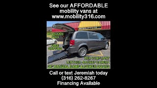 Wheelchairmobility van 2019 Dodge Caravan SXT 0587 97k Miles 26995 w FREE SHIPPING [upl. by Bennet]