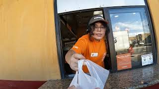 2529 Pickup Window Popeyes Louisiana Kitchen Drive Thru Blythe California 11 Oct 2024 GFH20018 [upl. by Orren]