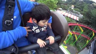 5 year old First time on a Roller coaster [upl. by Ivatts]