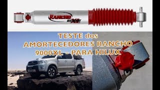 TESTANDO AMORTECEDORES RANCHO 9000XL para HILUX SRV  Parceria Revista4x4Digital  HILUX EXPEDITION [upl. by Oninrutas934]