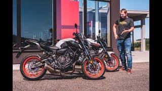 Yamaha MT03 vs Yamaha MT07 – Which one is better for beginner 4K [upl. by Himelman]