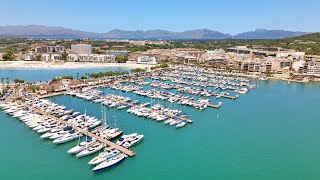 Alcudia Port Mallorca Drone View 2024 [upl. by Wharton]