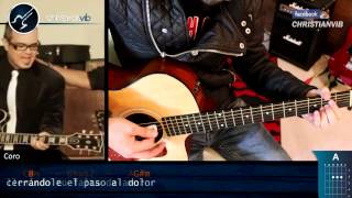 Aqui Estoy Yo LUIS FONSI Guitarra Cover Tutorial Letra Acordes Christianvib [upl. by Ahsad]