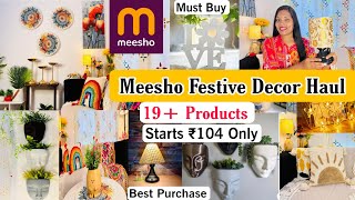 Huge 19 Meesho Festive Decor Haul Starts ₹104 Only  festive decor haul meeshofind festivedecor [upl. by Hans134]