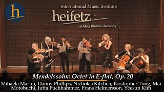 Mendelssohn Octet Op 20  Borromeo Quartet amp Heifetz Faculty Stars [upl. by Akla]