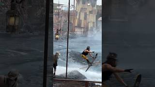 😱 INCREDIBLE Jetski Stunt at Waterworld Show  Universal Studios Hollywood [upl. by Ateuqirne]