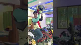 friendship ktm dangerous trampoline viralvideo driving stunt duck god goviral shorts [upl. by Aikemaj911]