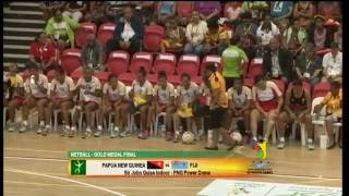 Pacific Games 2015 D15 NETBALL F GOLD PNG vs FIJI [upl. by Odrareg]