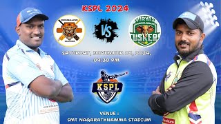 KSPL  2024  CHIKKABALLAPURA CHAMPIONS VS CHAMARAJANAGARA TUSKERS  MATCH  17 [upl. by Yanrahs]