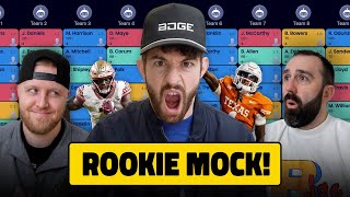 3Round Rookie Mock Draft BATTLE Between the Boys [upl. by Irik]