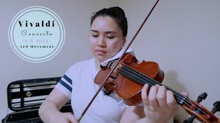 Vivaldi concerto in A minor Op3 No6 3rd movement  violin practice [upl. by Notsuj]